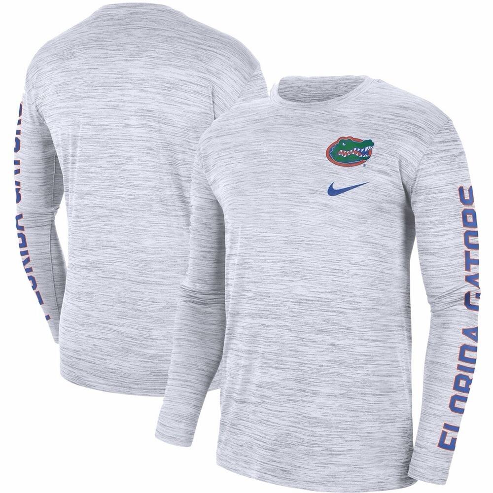 Nike Florida Gators Velocity Long Sleeve Shirt Mens L Performance Sleeve dri